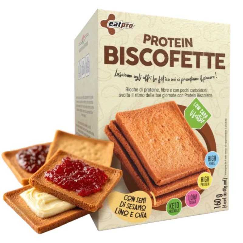 Eat Pro Biscofette Con Semi Di Sesamo Lino e Chia 160 Grammi
