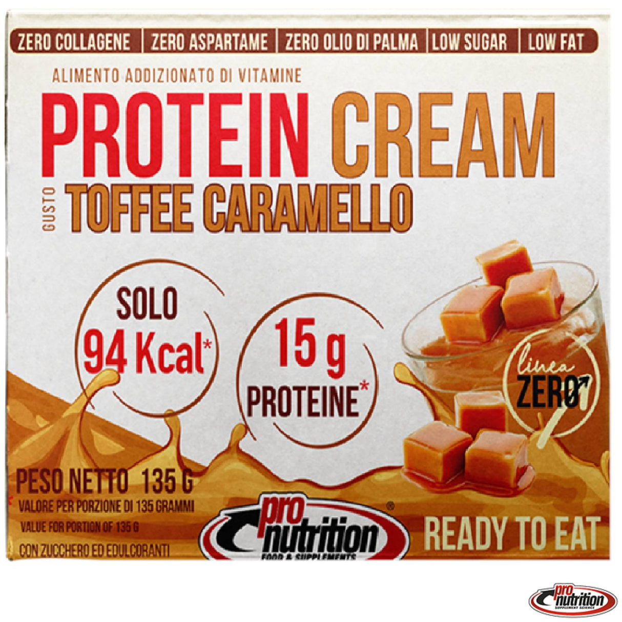 PRONUTRITION PROTEIN CREAM MONOPORZIONE 135 GRAMMI