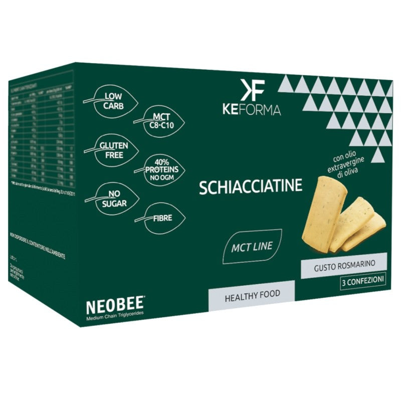 KEFORMA MCT SCHIACCIATINE 3 CONFEZIONI DA 30 GRAMMI