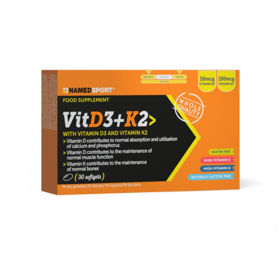 NAMED SPORT VIT D3+K2 30 SOFTGEL