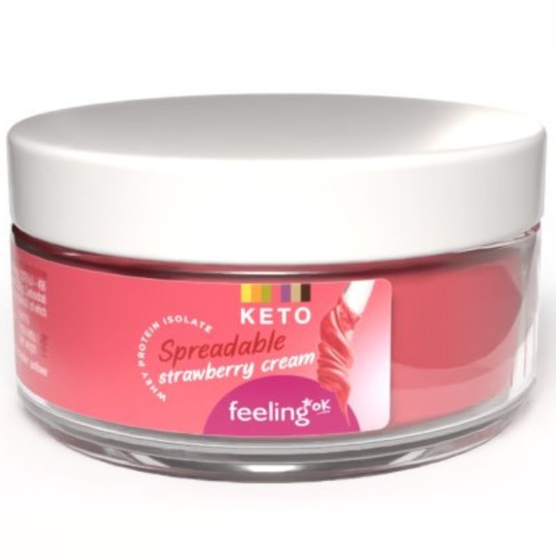 Feeling ok Crema Spalmabile +Protein Alla Fragola 100 Grammi