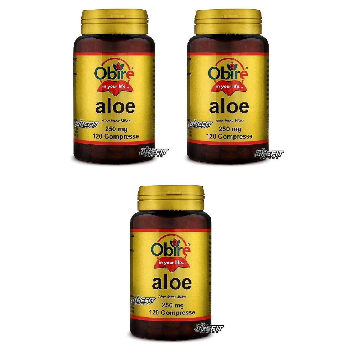 OBIRE ALOE 3 CONFEZIONI DA 120 COMPRESSE