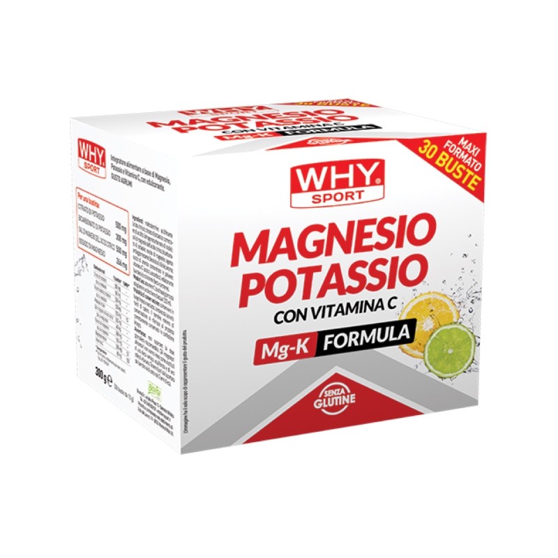 WHY SPORT MAGNESIO POTASSIO CON VITAMINA C 30 BUSTINE DA 10 GRAMMI