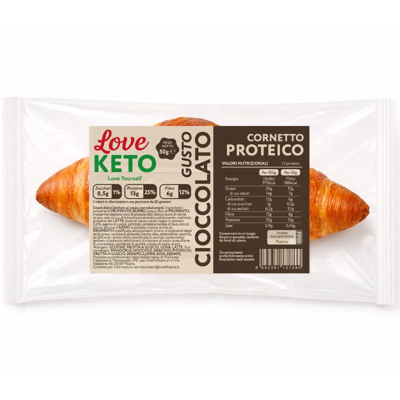 Love Keto Cornetto Croissant Ripieno Al Cioccolato 50 Grammi
