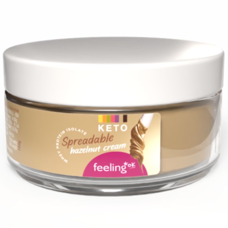 Feeling ok Crema Spalmabile +Protein Alla Nocciola 250 Grammi