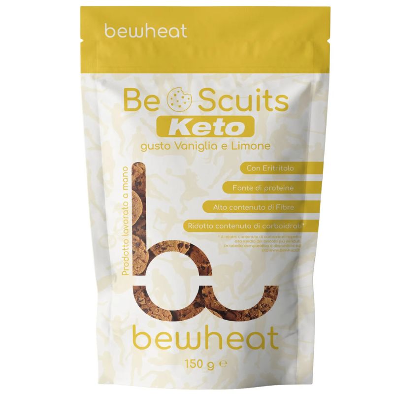 Bewheat Bescuits Keto Vaniglia e Limone 150 Grammi