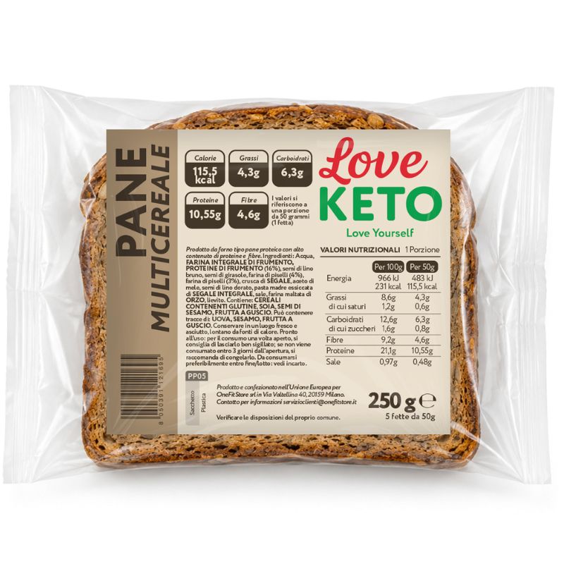 Love Keto Pane Multicereale Da 250 Grammi