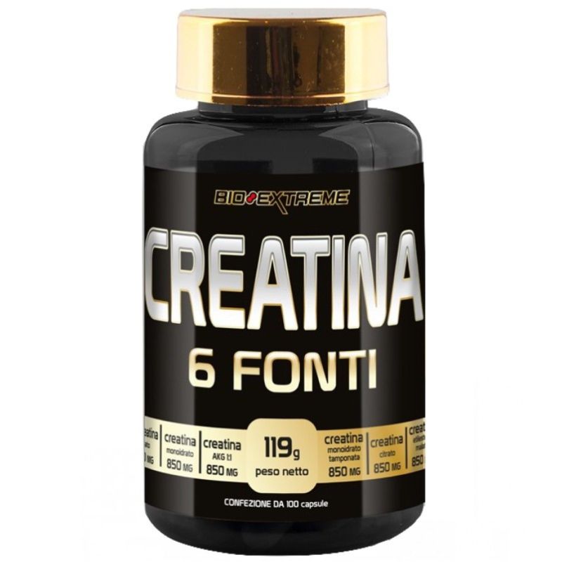 Bio Extreme Creatina 6 Fonti Da 100 Capsule