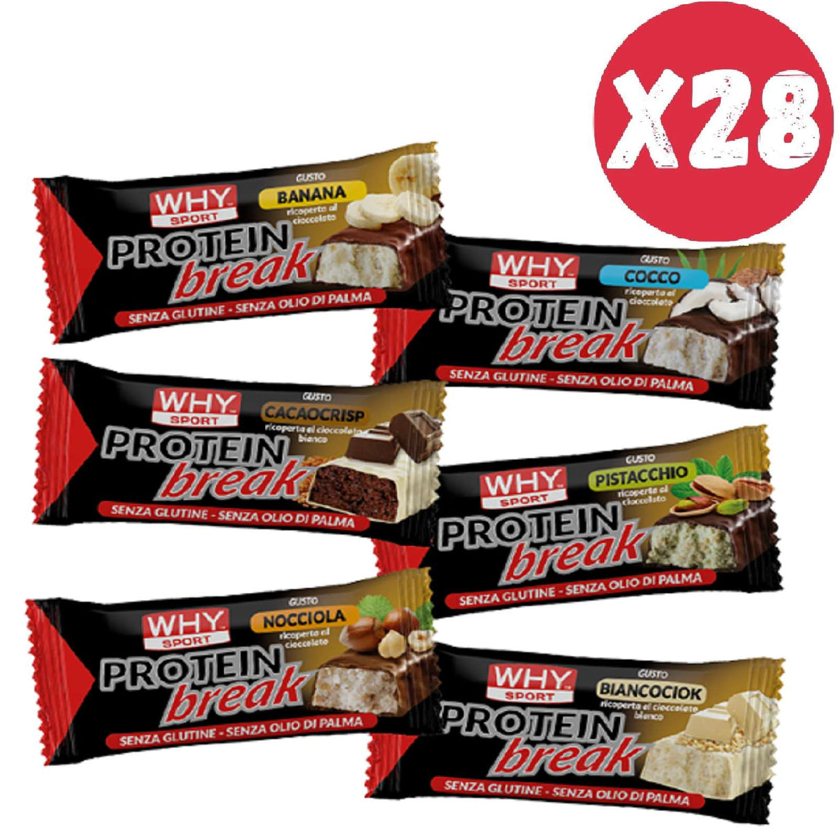 WHY SPORT PROTEIN BREAK 28 BARRETTE DA 30 GRAMMI