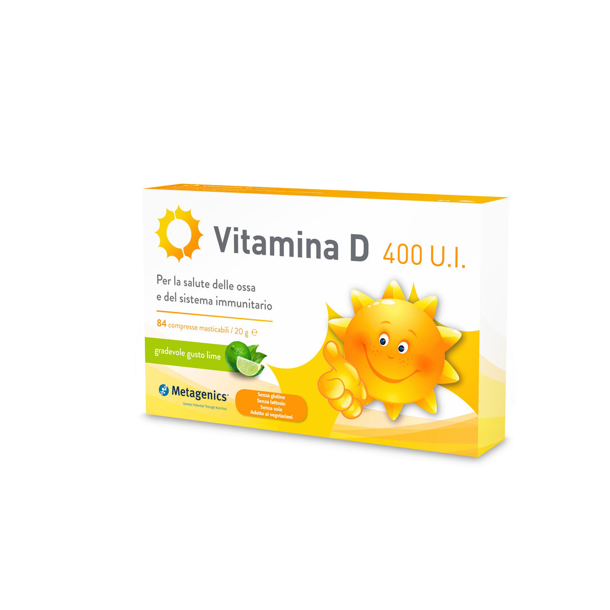 Metagenics Vitamina D Kids 400 UI 84 Compresse Masticabili