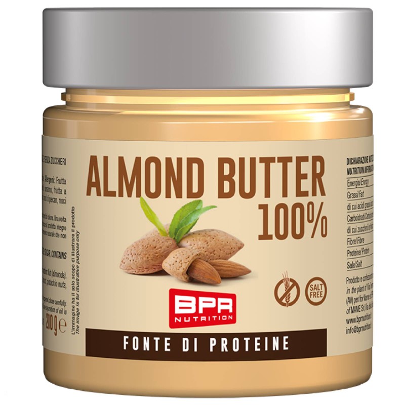 Bpr Nutrition Almond Butter 100% Da 200 Grammi