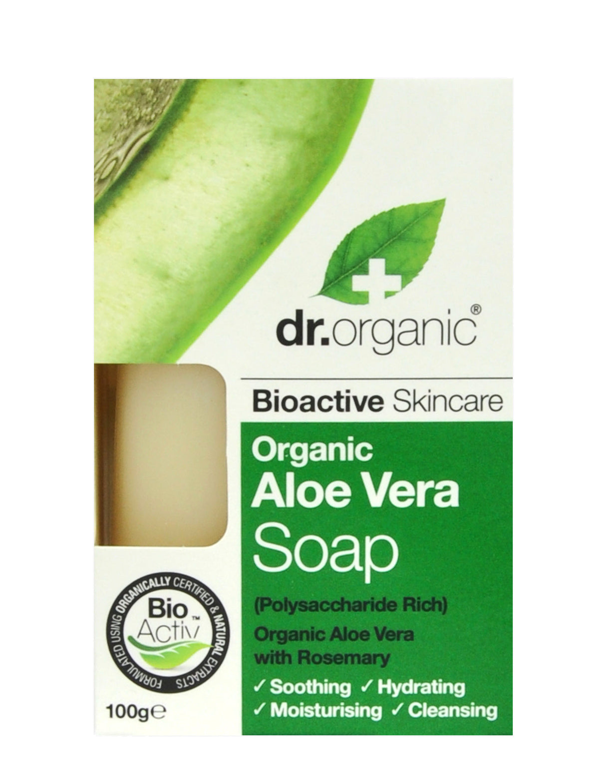 DR ORGANIC ALOE VERA SOAP 100 GRAMMI