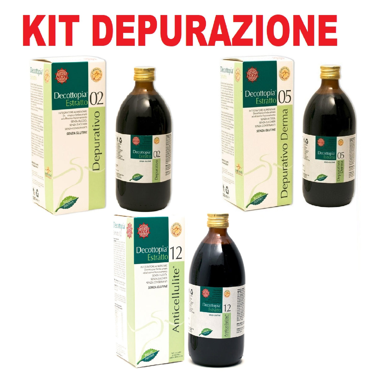 TISANOREICA KIT DEPURAZIONE COMPOSTO DA 3 DECOTTOPIRICI: 02 - 05 - 12