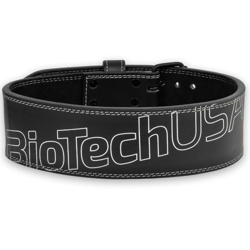 Biotech Usa Cintura Powerlifting In Pelle Nera