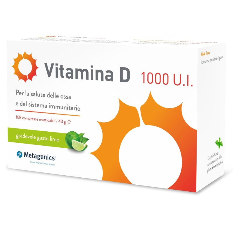 Metagenics Vitamina D 1000 UI 168 Compresse Masticabili