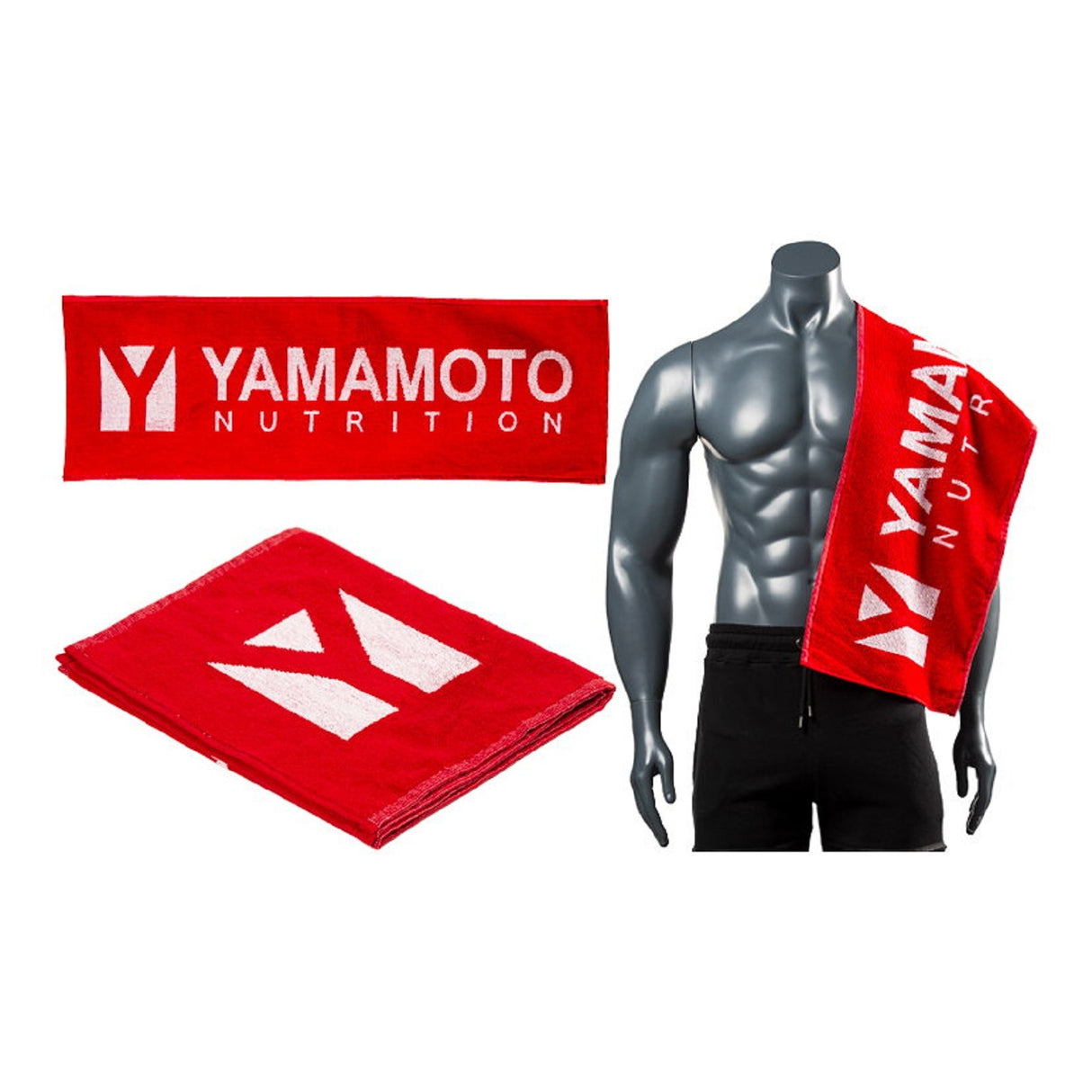 YAMAMOTO NUTRITION TOWEL TELO ROSSO 30X90 CM