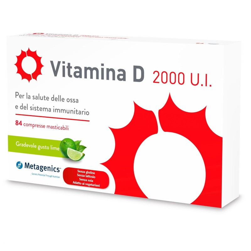 Metagenics VItamina D 2000 UI 84 Compresse Masticabili
