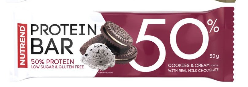 NUTREND PROTEIN BAR 50% 1 BARRETTA DA 50 GRAMMI GUSTO BISCOTTO E CREMA
