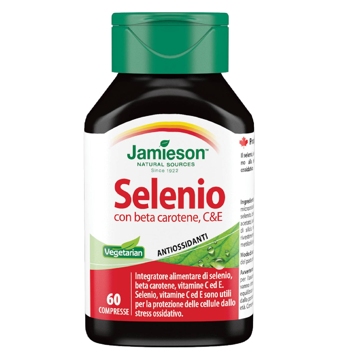 JAMIESON SELENIO CON BETACAROTENE C & E 60 COMPRESSE
