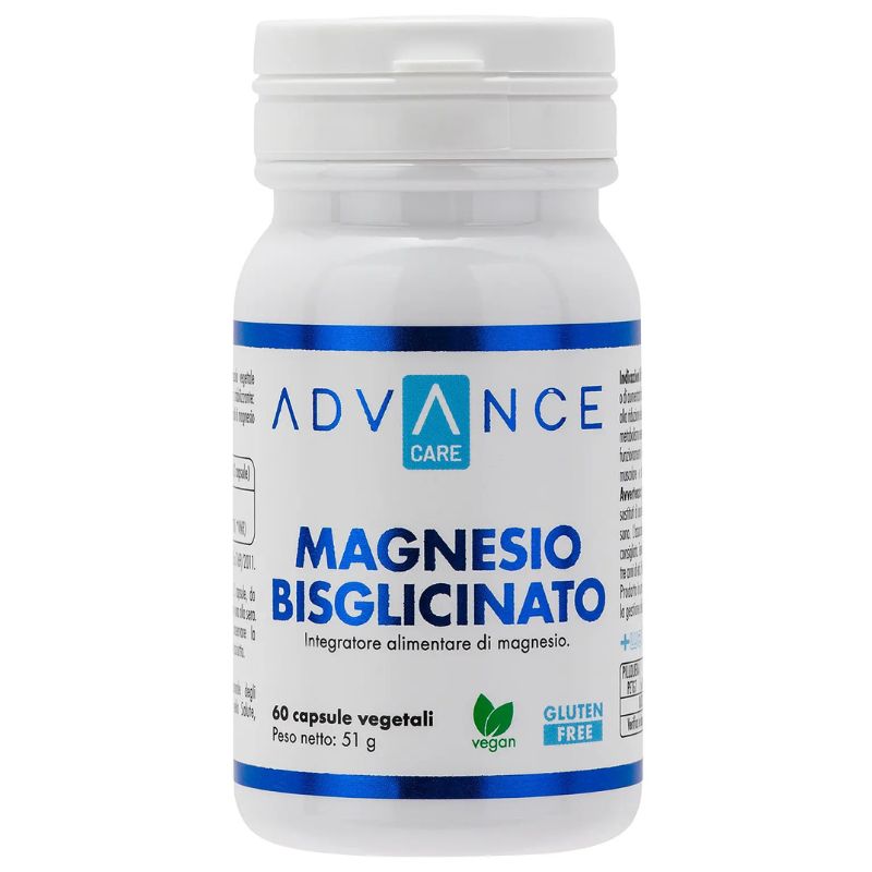 Advance Care Magnesio Bisglicinato 60 Capsule Vegetali