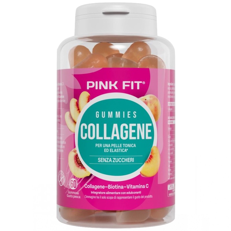 Proaction Pink Fit Gummies Collagene 60 Gommose