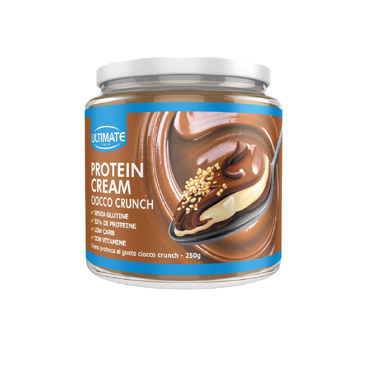 Ultimate Italia Protein Cream 250 Grammi Gusto Ciocco Crunch
