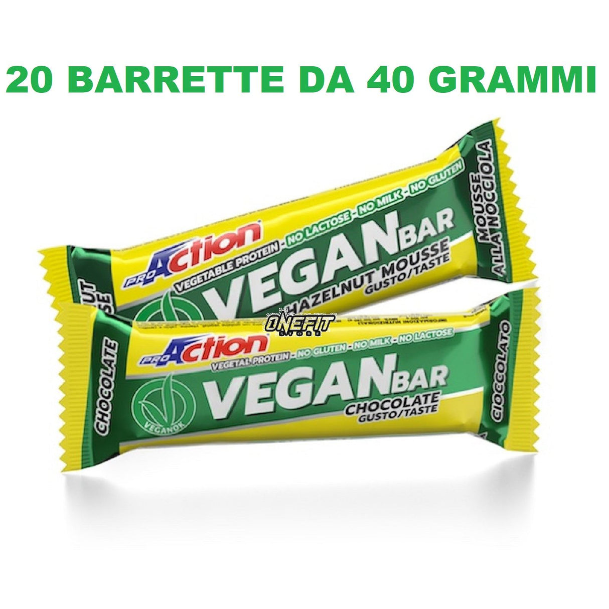 PROACTION VEGAN BAR 20 BARRETTE DA 40 GRAMMI