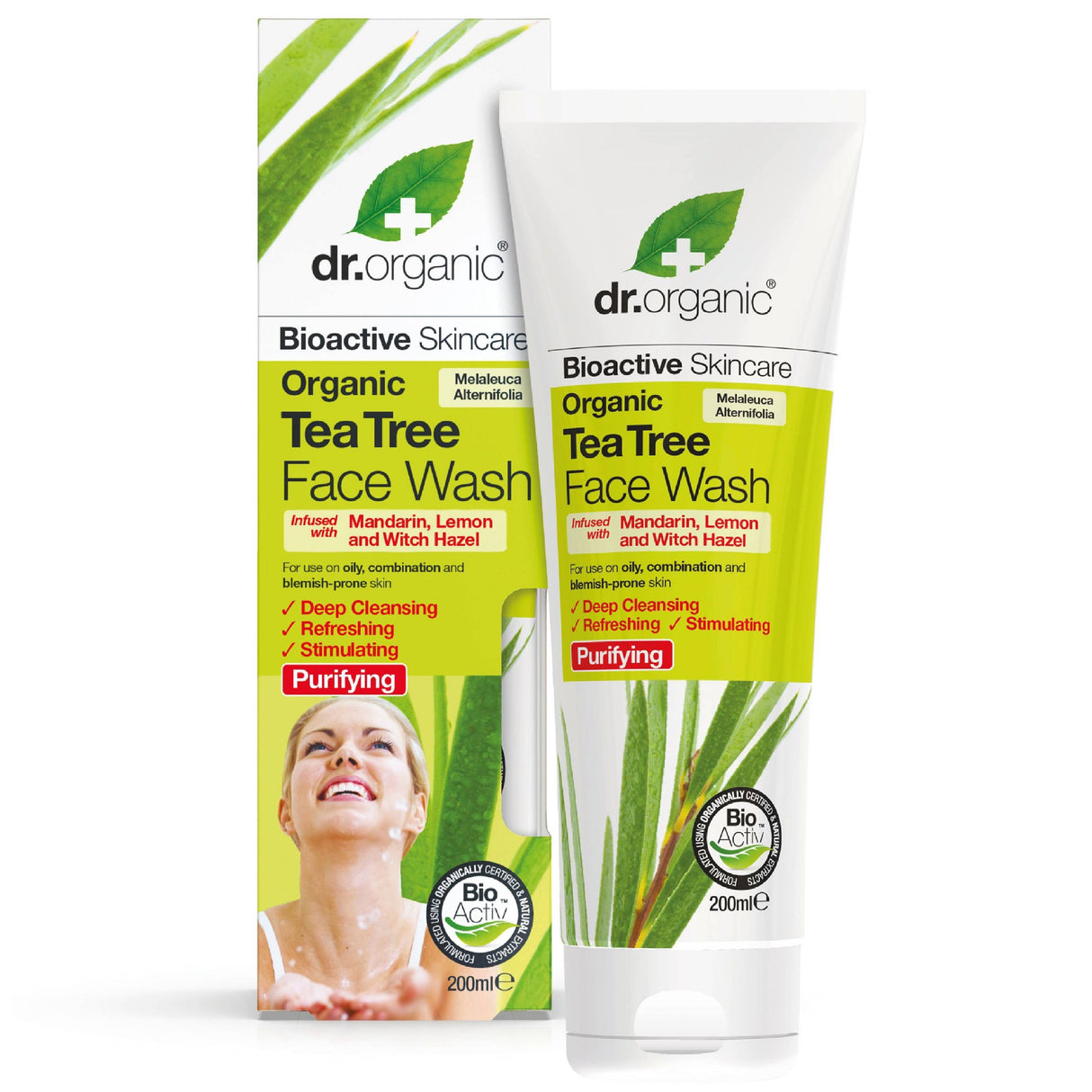 DR ORGANIC TEA TREE FACE WASH 200 ML