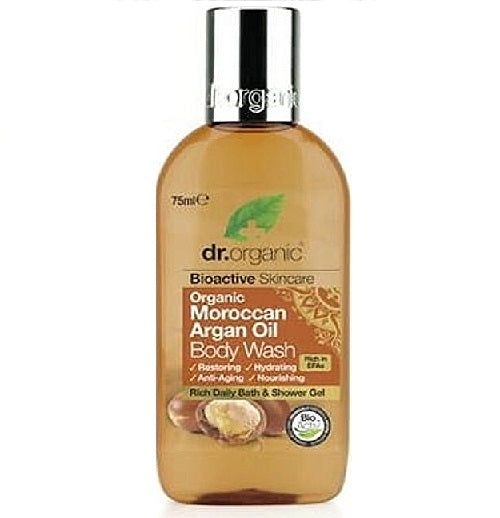 DR. ORGANIC MOROCCAN ARGAN OIL BODY WASH 75ML