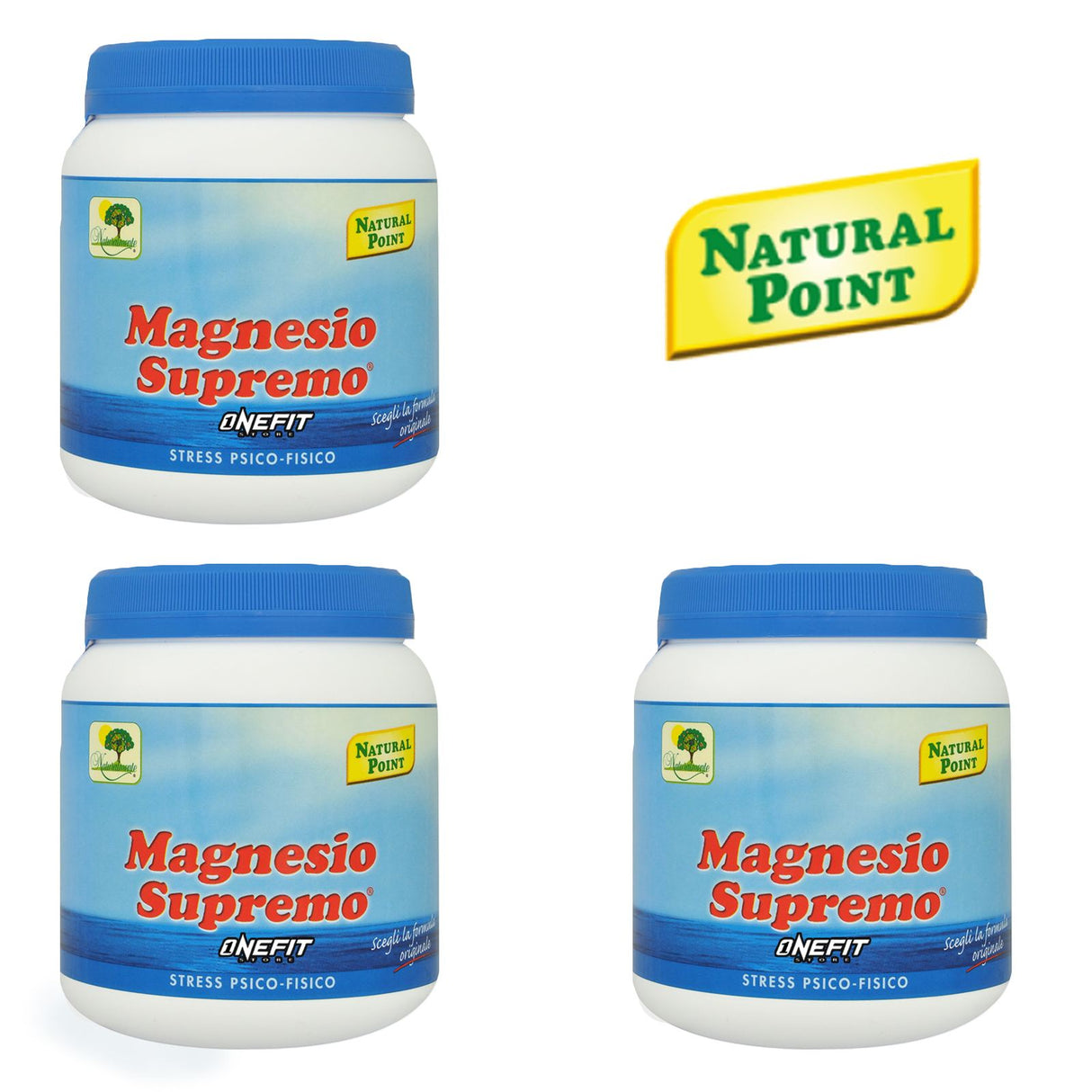 NATURAL POINT MAGNESIO SUPREMO 3 CONFEZIONI DA 300 GRAMMI