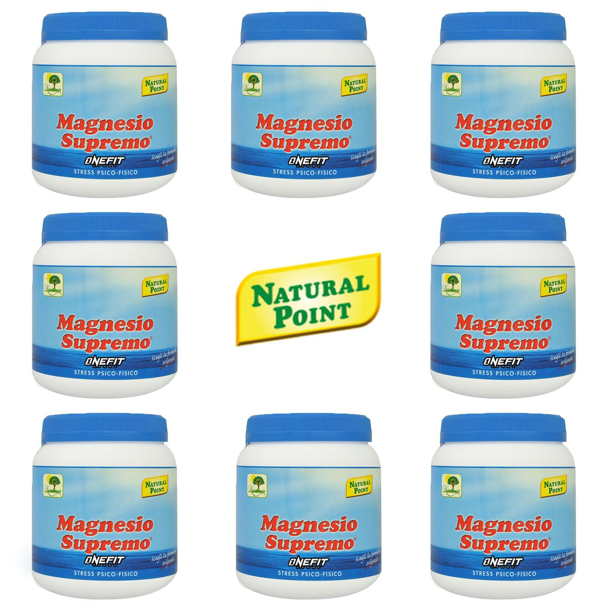 NATURAL POINT MAGNESIO SUPREMO 8 CONFEZIONI DA 300 GRAMMI