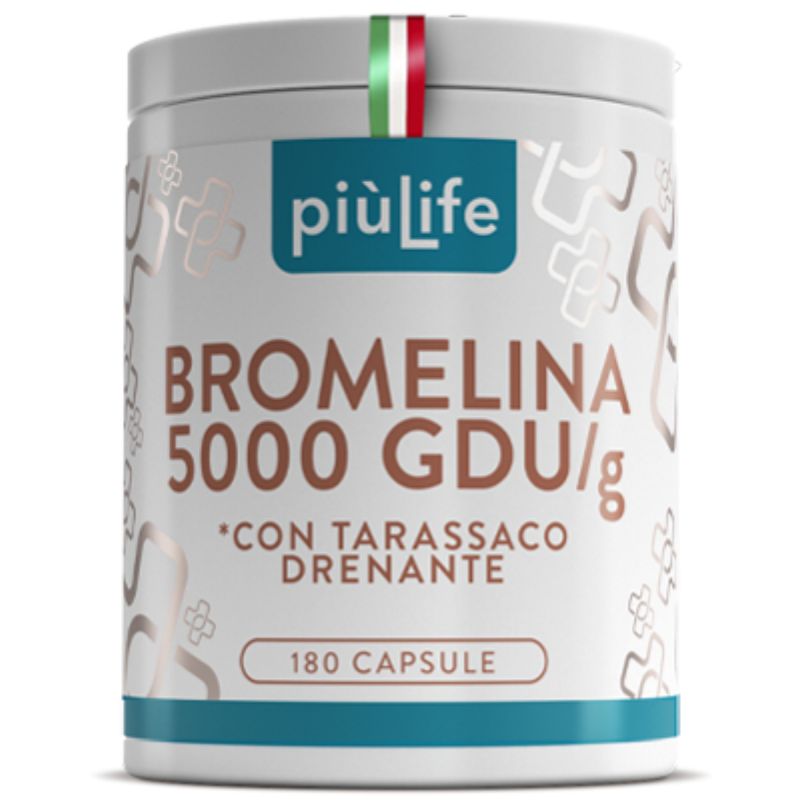 +Life Bromelina 5000 GDU/g Con Tarassaco Drenante 180 Capsule