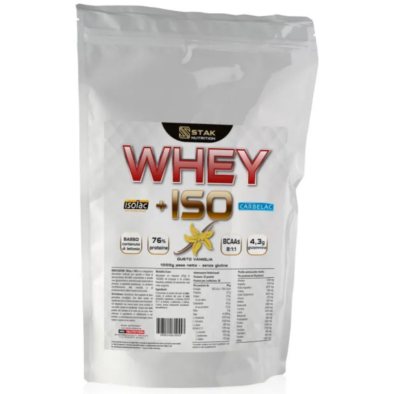 Stak Nutrition Whey+ Iso Busta 900 Grammi