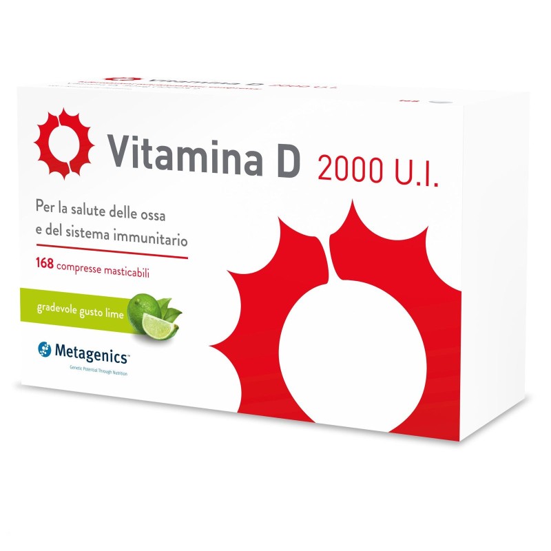 Metagenics VItamina D 2000 UI 168 Compresse Masticabili