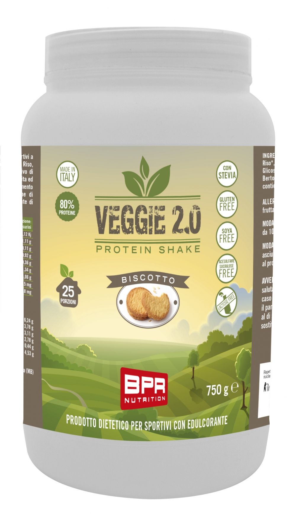 Bpr Nutrition Veggie 2.0 Protein Shake 750 Grammi