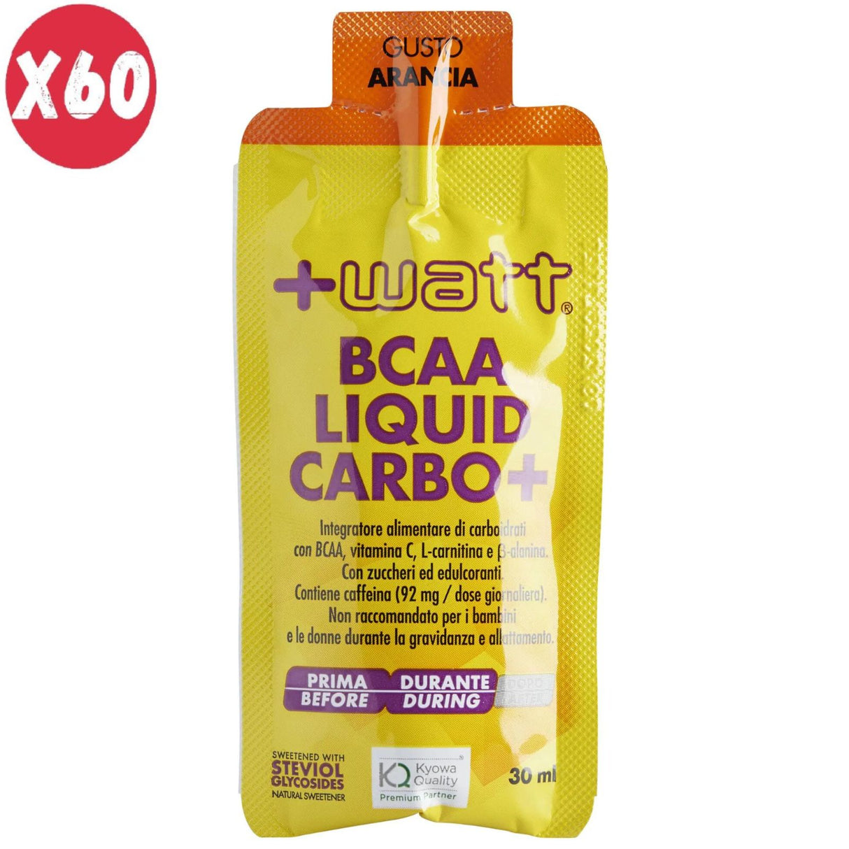 +WATT BCAA LIQUID CARBO 60 BUSTINE DA 30 ML