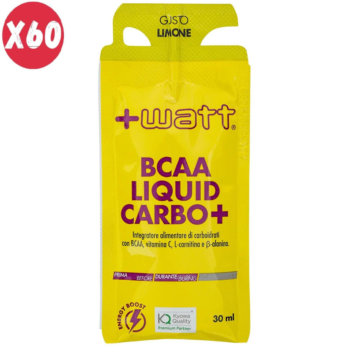 +WATT BCAA LIQUID CARBO 60 BUSTINE DA 30 ML