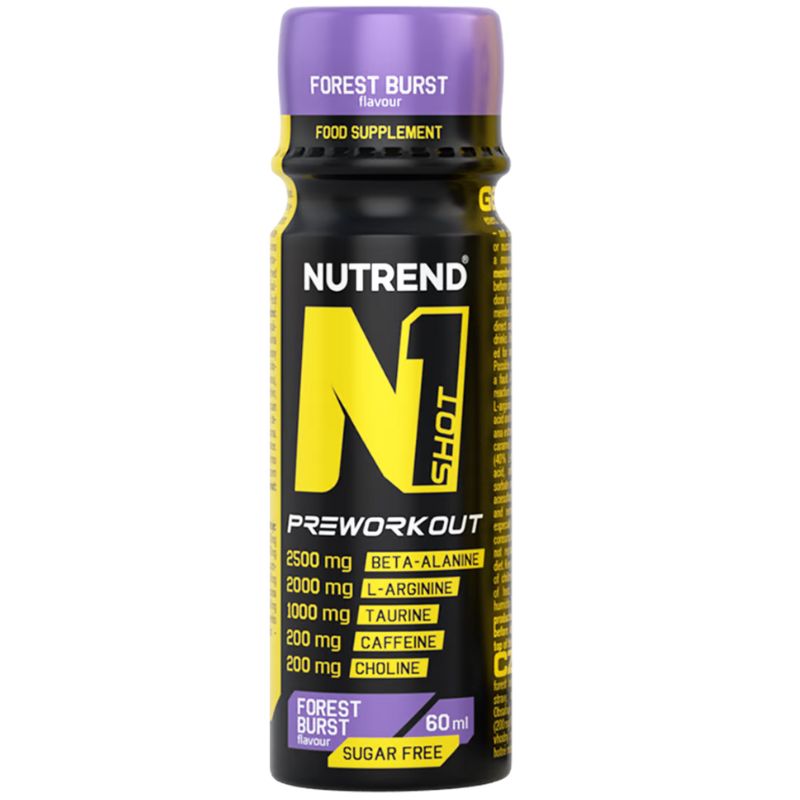 NUTREND N1 SHOT PRE-WORKOUT 1 FIALA DA 60 ML