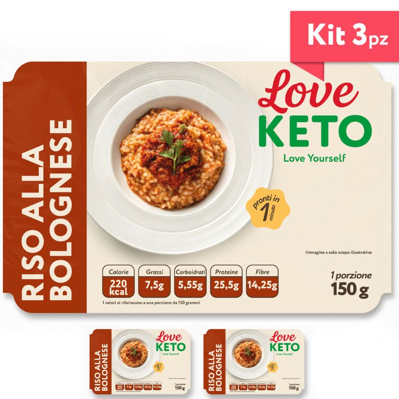Love Keto Riso Proteico Alla Bolognese 150 Grammi