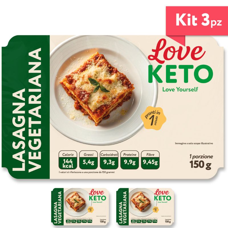 Love Keto Lasagna Proteica Vegetariana 150 Grammi