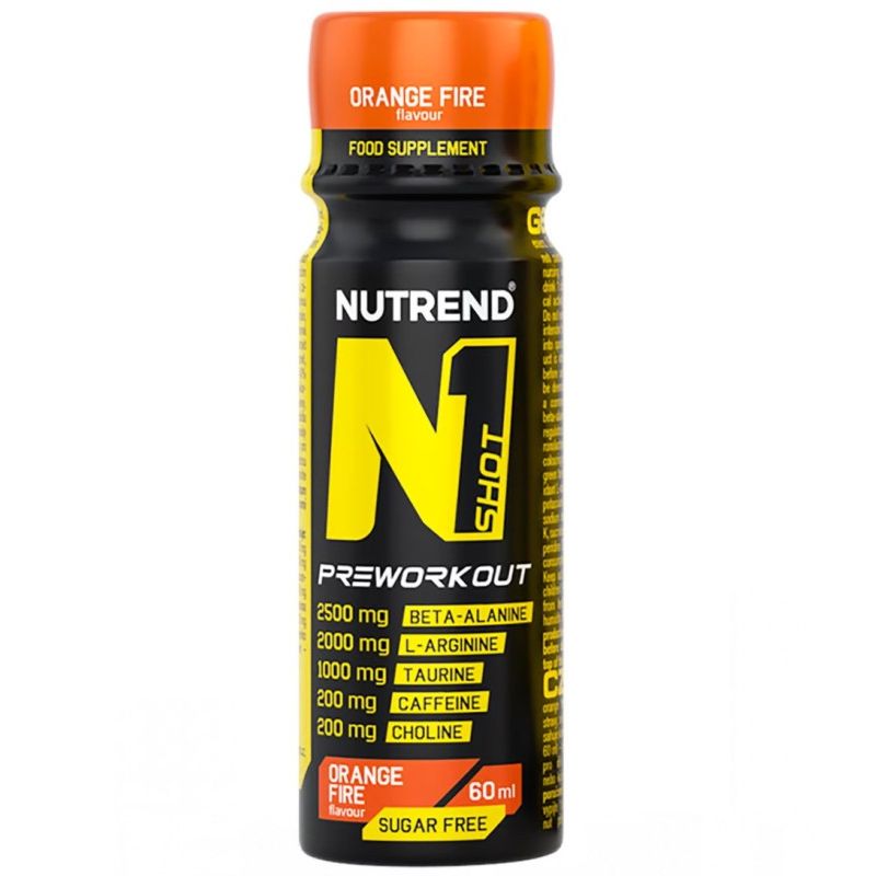 NUTREND N1 SHOT PRE-WORKOUT 1 FIALA DA 60 ML