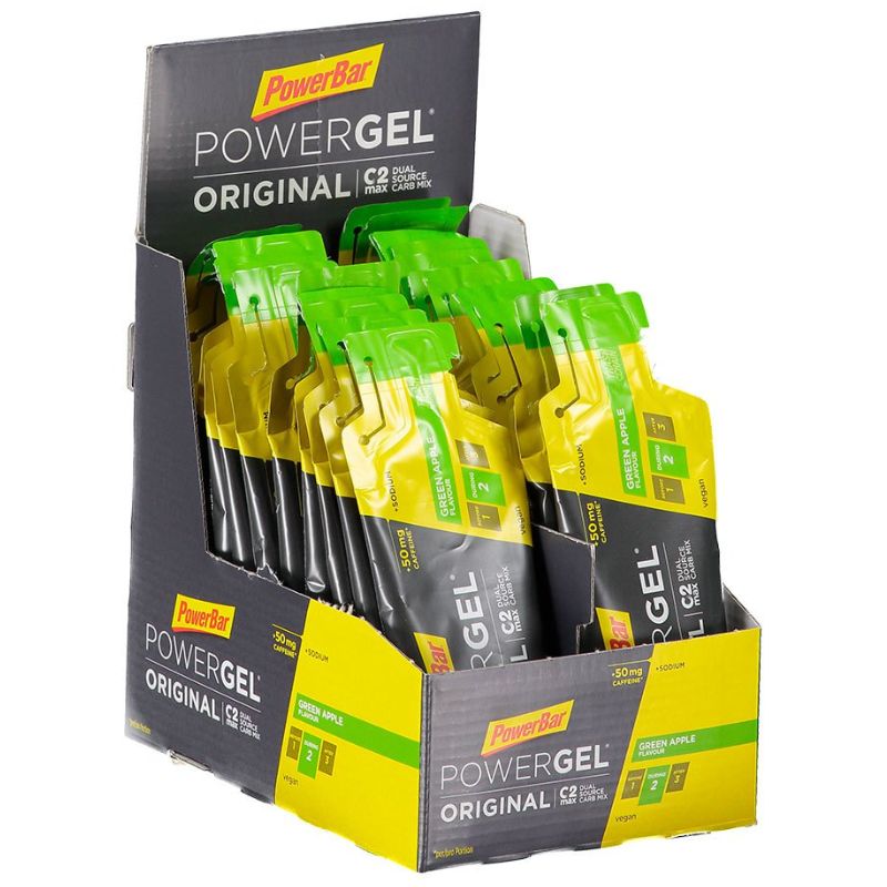 PowerBar PowerGel Original + Caffeina gusto mela verde 24 x 41 grammi