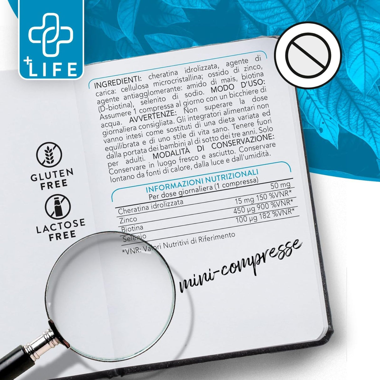 +Life Biotina Cheratina 365 Compresse