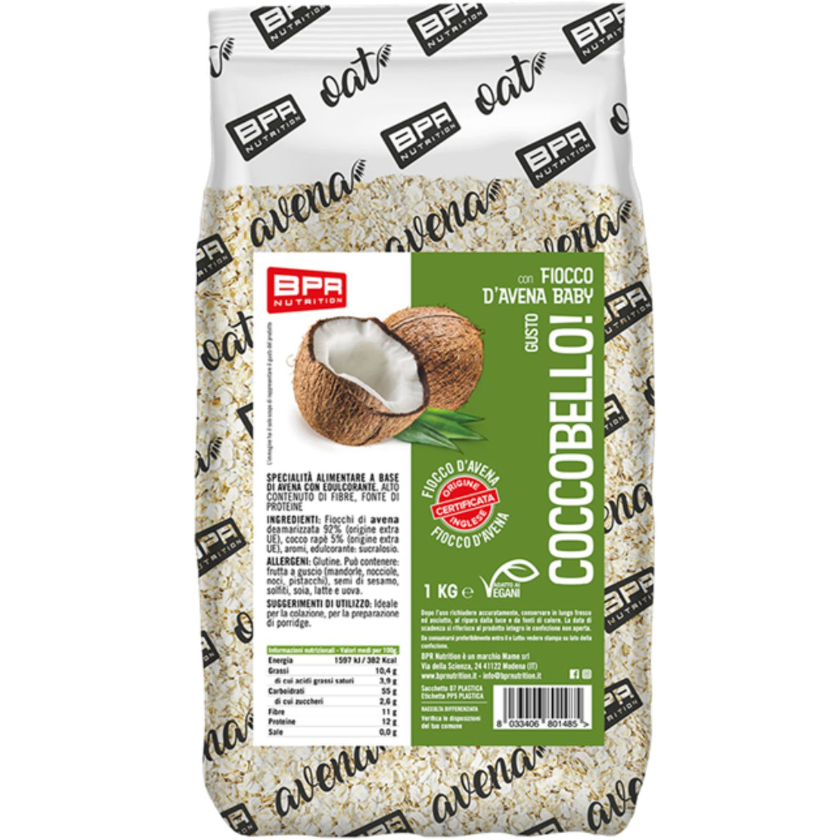 BPR NUTRITION FIOCCO D'AVENA BABY AROMATIZZATO 1 KG