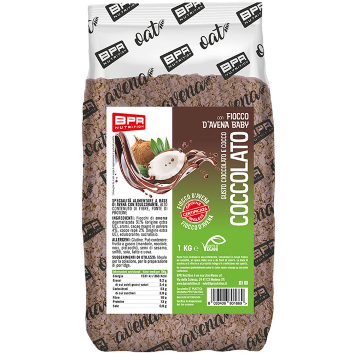 BPR NUTRITION FIOCCO D'AVENA BABY AROMATIZZATO 1 KG