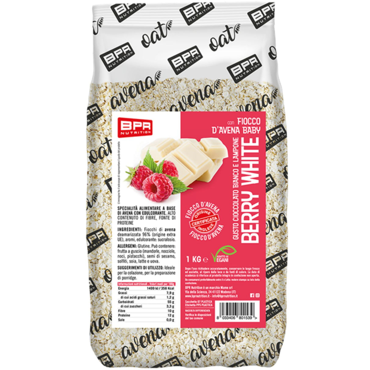 BPR NUTRITION FIOCCO D'AVENA BABY AROMATIZZATO 1 KG