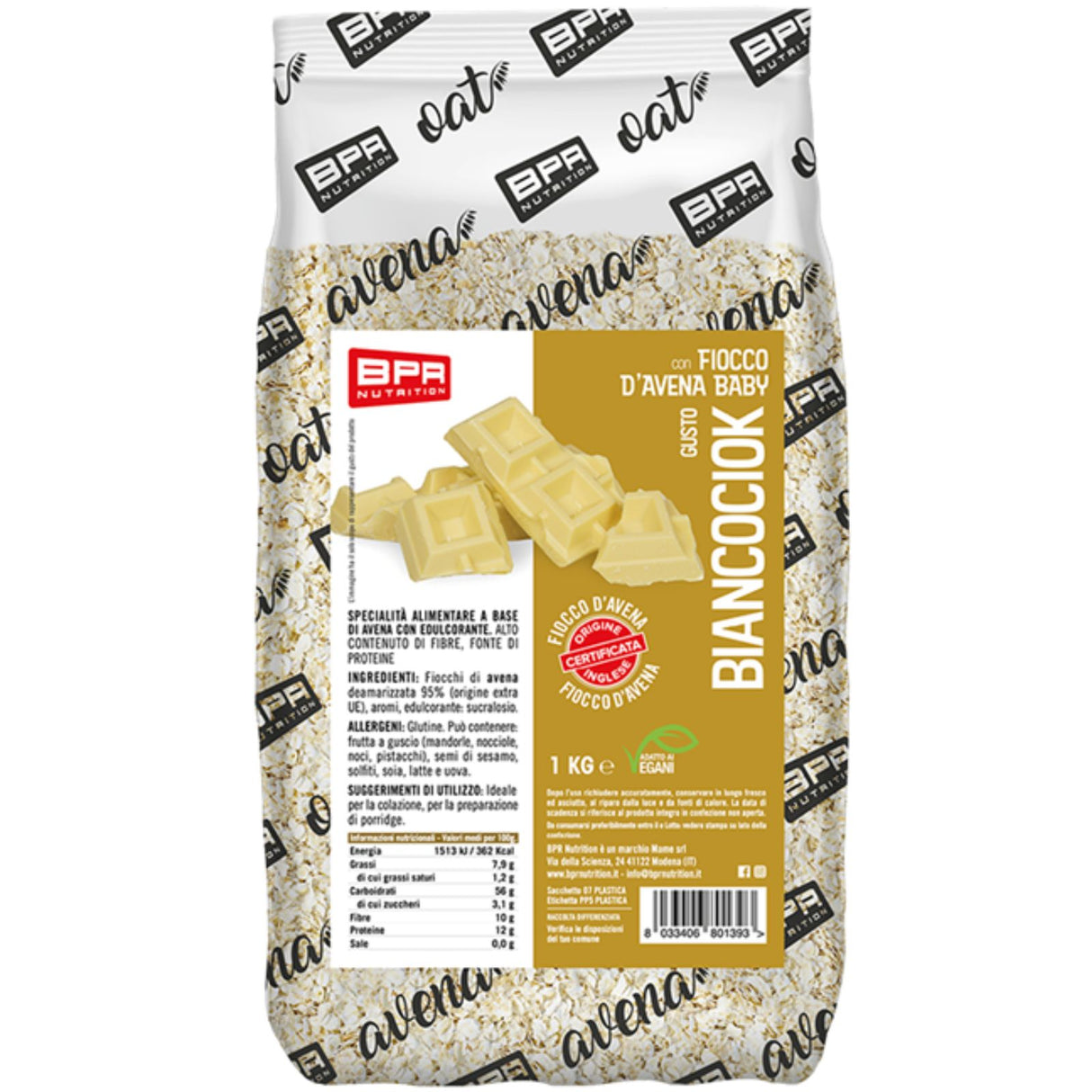 BPR NUTRITION FIOCCO D'AVENA BABY AROMATIZZATO 1 KG