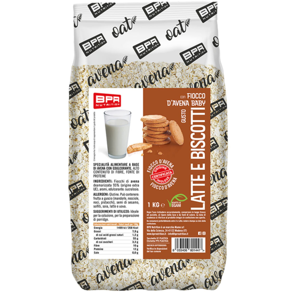 BPR NUTRITION FIOCCO D'AVENA BABY AROMATIZZATO 1 KG
