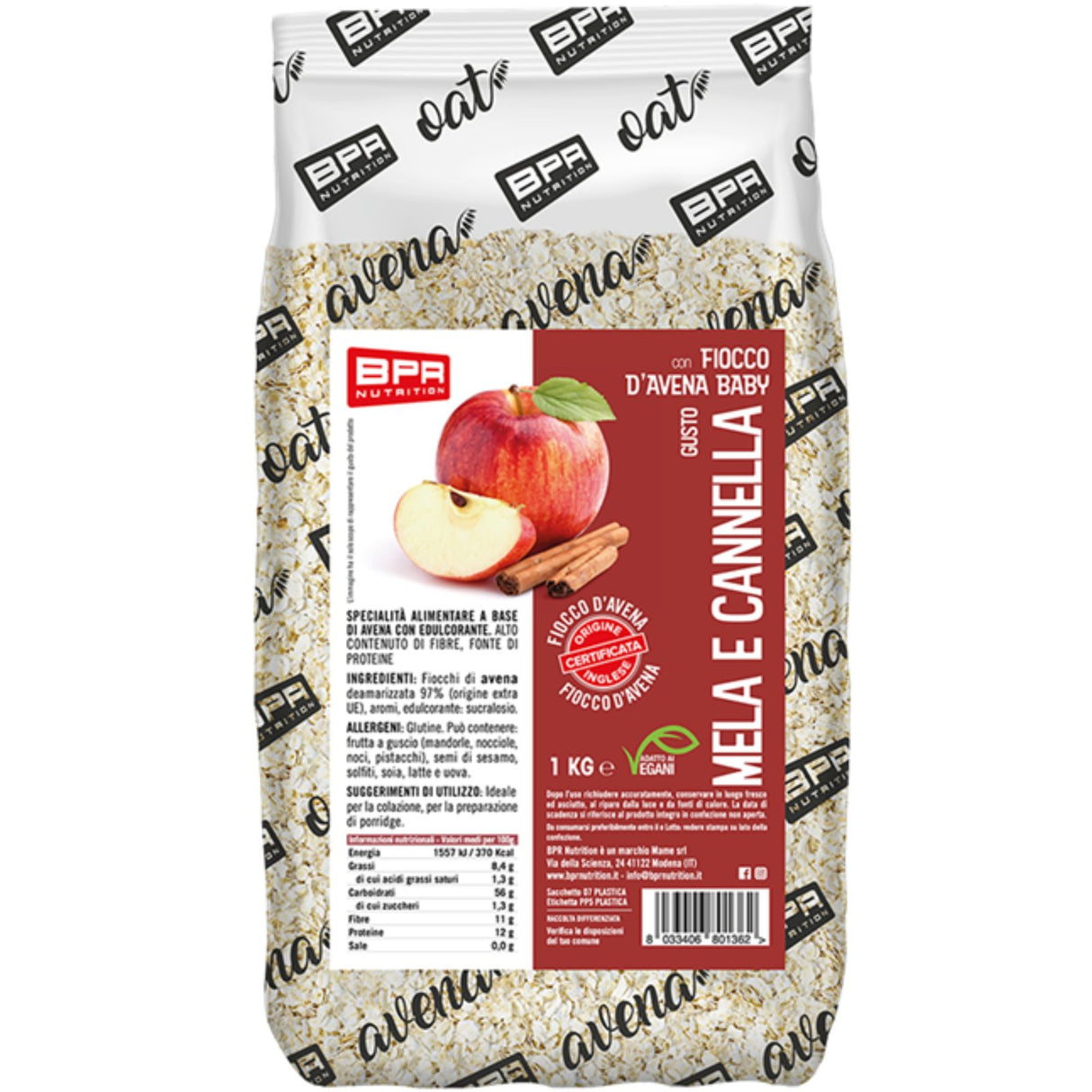 BPR NUTRITION FIOCCO D'AVENA BABY AROMATIZZATO 1 KG