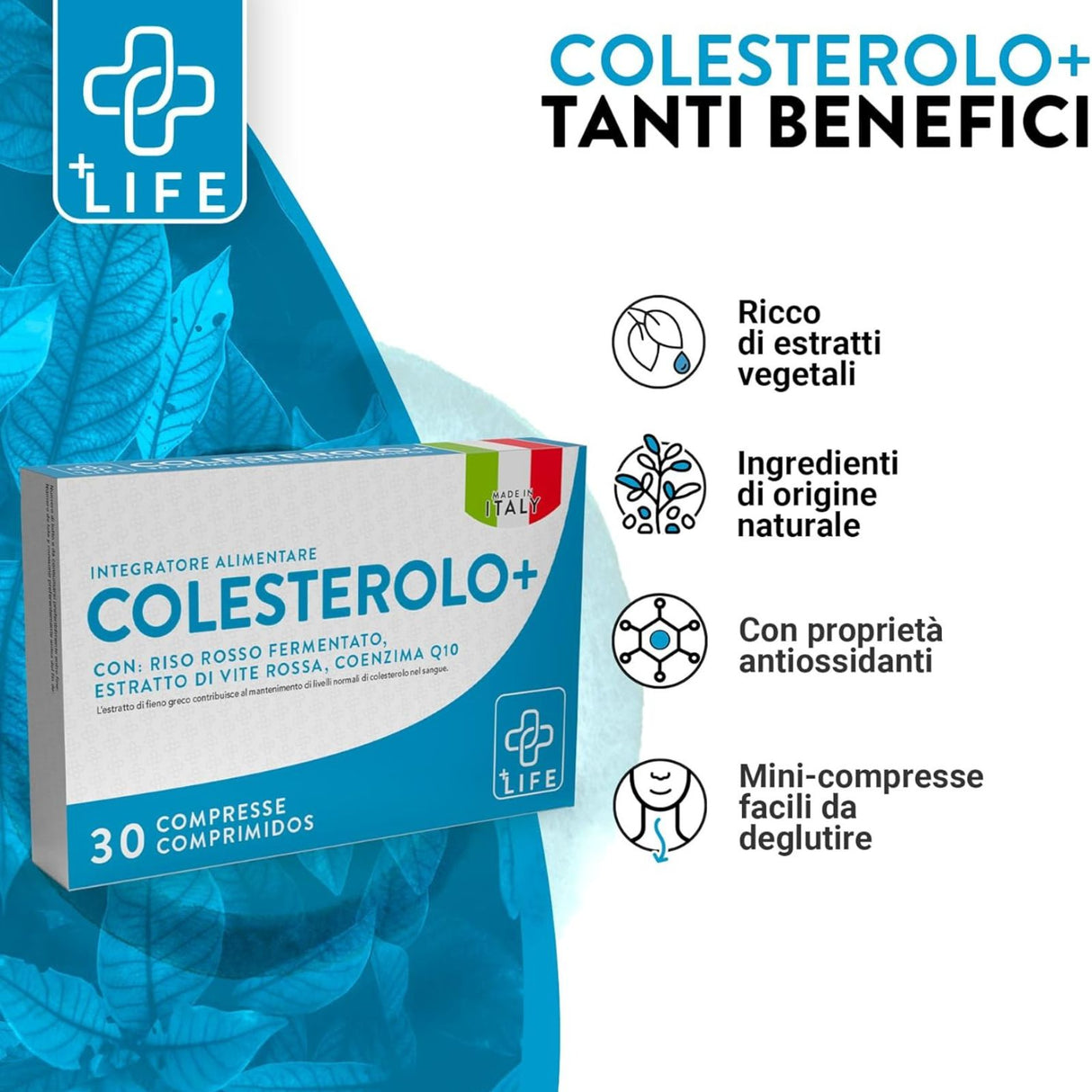 +Life Colesterolo+ 30 Compresse
